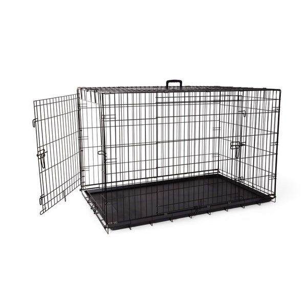 Cage deluxe, 2 portes avec séparateur et plateau de plastique