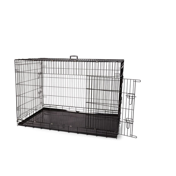 Cage deluxe, 2 portes (sans séparation) et plateau de métal