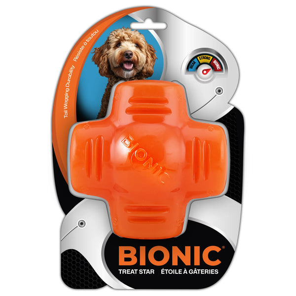 Jouet pour chien BIONIC, étoile à gâteries, 12,5 cm (5 po)