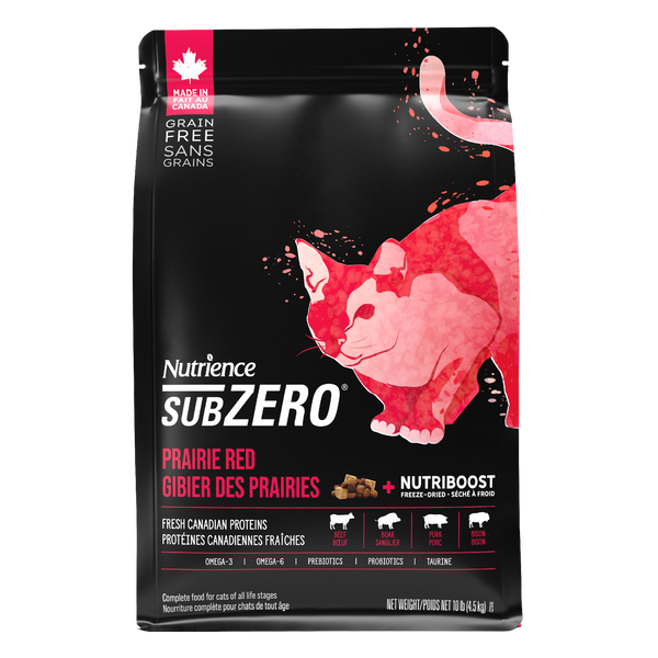 Nourriture Nutrience SubZero pour chats, Gibier des Prairies