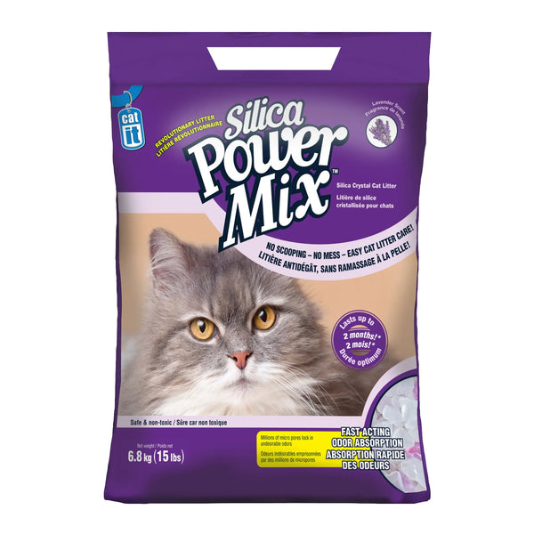 Litière de silice cristallisée Silica Power Mix Catit, sac de 6,8 kg (15 lb)