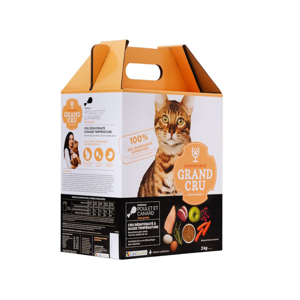 GRAND CRU NOURRITURE POUR CHAT TOUT STADE DE VIE, SANS GRAINS - POULET ET CANARD - Animatout