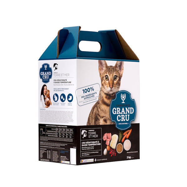 GRAND CRU NOURRITURE POUR CHAT TOUT STADE DE VIE - TERRE ET MER - Animatout