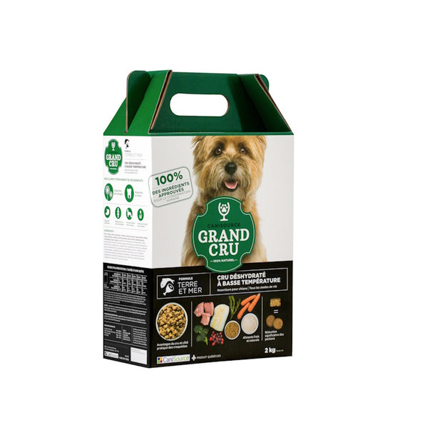 GRAND CRU NOURRITURE POUR CHIEN TOUT STADE DE VIE - TERRE ET MER - Animatout