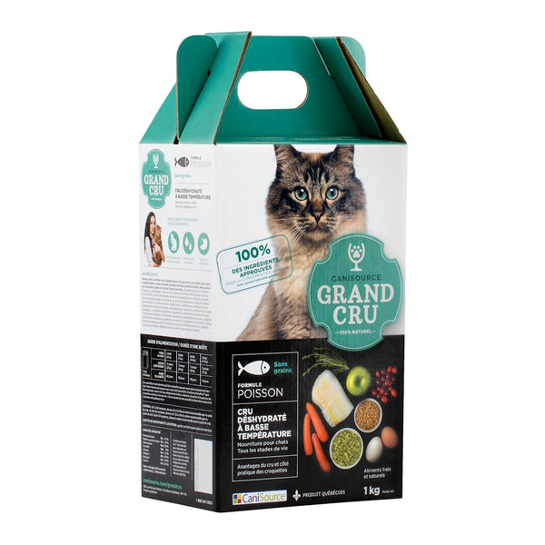 GRAND CRU NOURRITURE POUR CHAT TOUT STADE DE VIE, SANS GRAINS - POISSON - Animatout