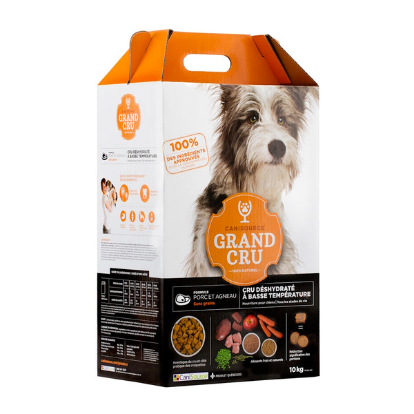 GRAND CRU NOURRITURE POUR CHIEN TOUT STADE DE VIE, SANS GRAINS - PORC ET AGNEAU - Animatout