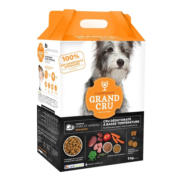 Grand Cru nourriture pour chien tout stade de vie, sans grains - porc et agneau
