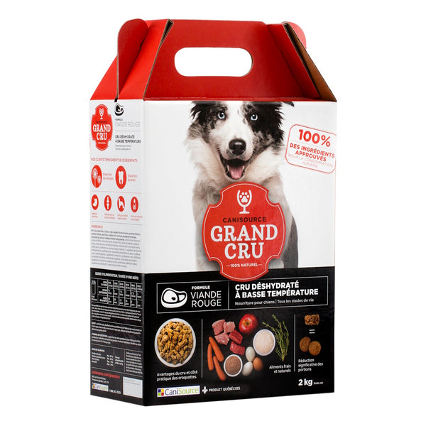 GRAND CRU NOURRITURE POUR CHIEN TOUT STADE DE VIE, SANS GRAINS - VIANDE ROUGE - Animatout