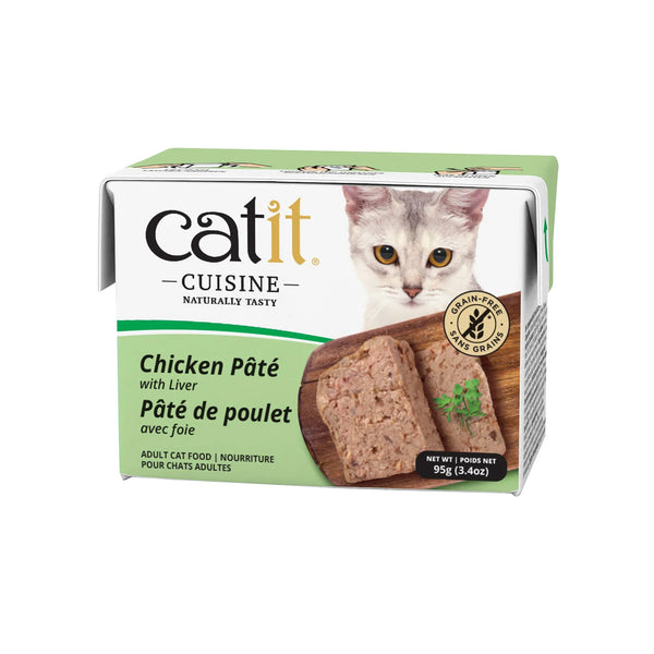 Nourriture humide pour chat catit cuisine, pâté de poulet avec foie, 95 g - Animatout