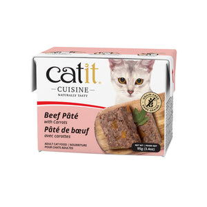 Nourriture humide pour chat catit cuisine, pâté de bœuf avec carottes, 95 g - Animatout