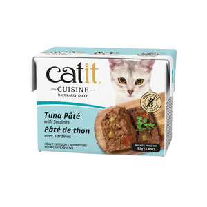 Nourriture humide pour chat catit cuisine, pâté de thon avec sardines, 95 g - Animatout
