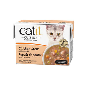 Nourriture humide pour chat catit cuisine, ragoût de poulet avec citrouille, 95 g - Animatout