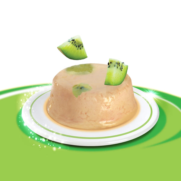Mousses pour chat Creamy Cups, poulet avec kiwi, 4 x 25 g - Animatout