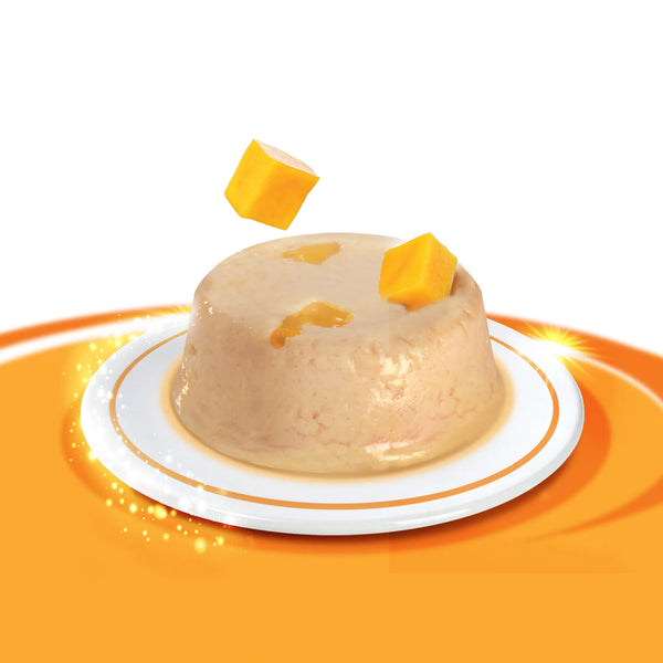 Mousses pour chat Creamy Cups, poulet avec mangue, 4 x 25 g - Animatout