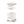 Abreuvoir pour chat PIXI, blanc avec dessus en acier inoxydable, 2,5 l - Animatout