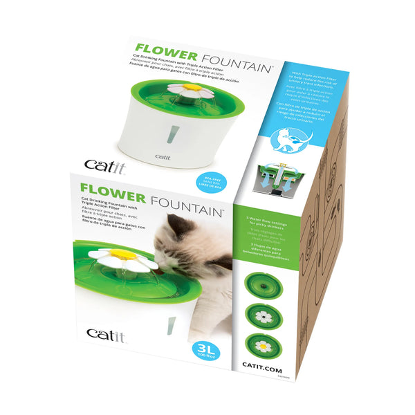 Abreuvoir pour chat avec fleur, 3 l - Animatout