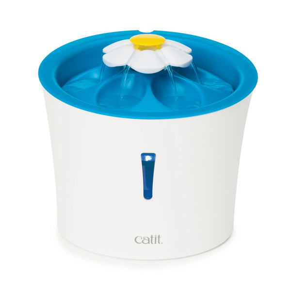 Abreuvoir pour chat avec fleur et veilleuse à del, 3 l