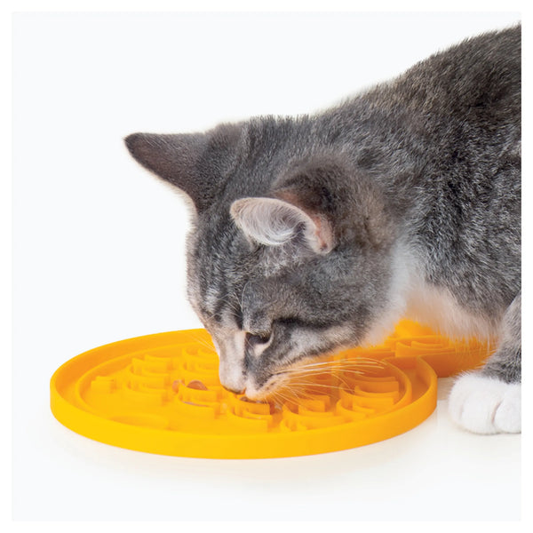 Tapis à lécher pour chats en silicone Catit Creamy en forme de poisson