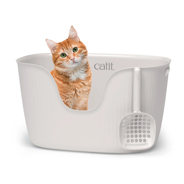 Bac à litière pour chats Catit Loo avec pelle agencée, blanc