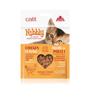 Gâteries pour chat Nibbly pour chats, poulet, 90 g - Animatout
