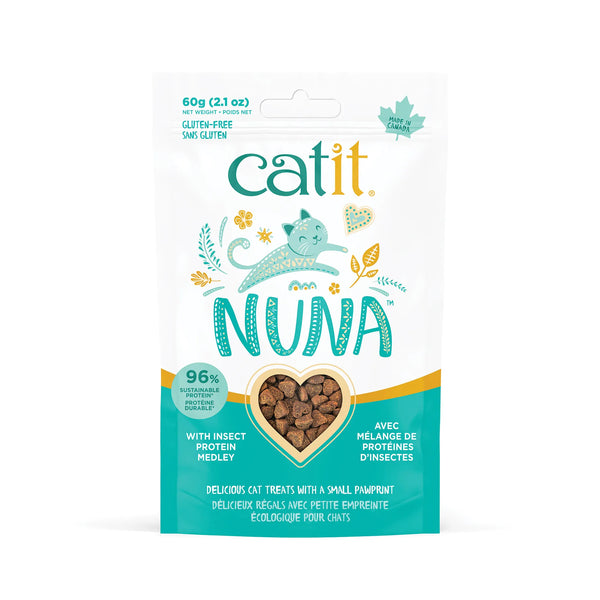 Gâteries pour chat Nuna, mélange d’insectes, 60 g - Animatout