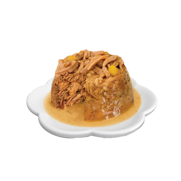 Repas de poulet pour chat avec bœuf et citrouille, 80 g - Animatout