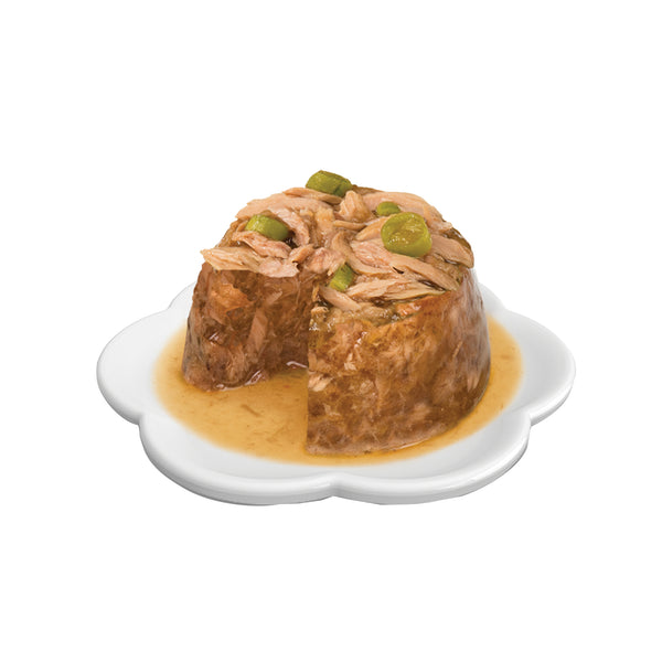 Repas de poisson pour chat avec saumon et haricots verts, 80 g - Animatout