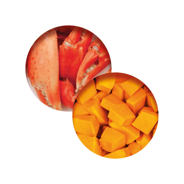 Repas de poisson pour chat avec arôme de crabe et citrouille, 80 g - Animatout