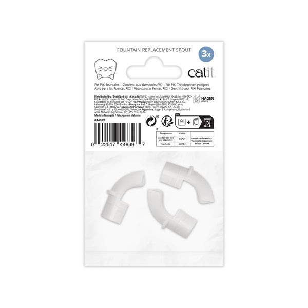 Becs de rechange pour abreuvoir PIXI, paquet de 3 - Animatout