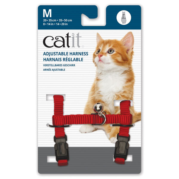 Harnais réglable pour chatons Catit en nylon, rouge