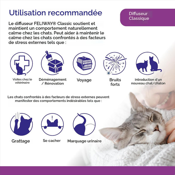 Feliway Classic recharge 30 jours pour diffuseur 48ml