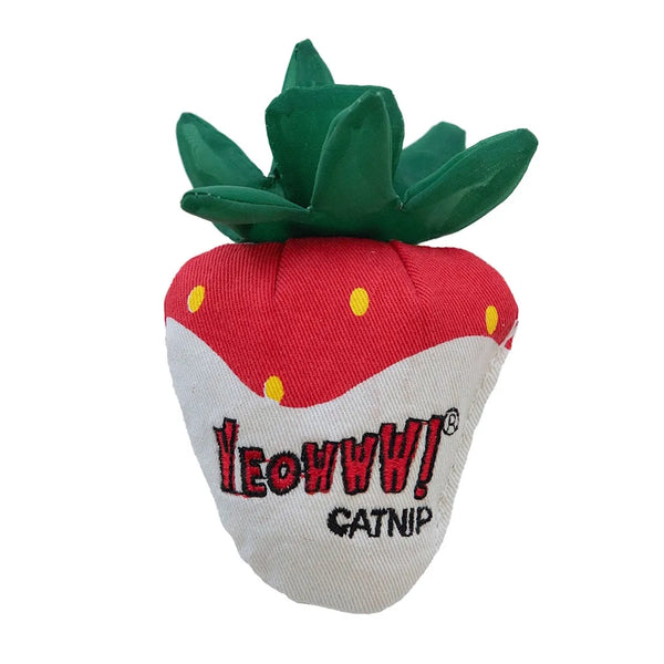 Jouet d'herbe à chat - fraise
