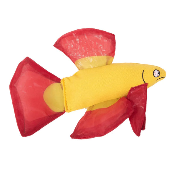Jouet d'herbe à chat - poisson betta