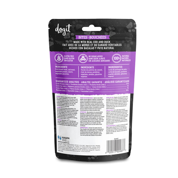 Gâteries pour chien Snack Bar bouchées de morue et canard, 150 g - Animatout