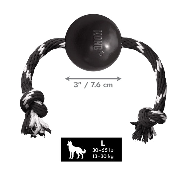 Jouet pour chien balle Extrême avec Corde grande