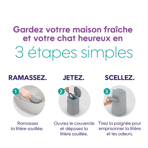 Poubelle à litière Litter Genie Easy Roll pour chat