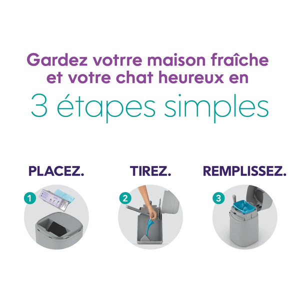 Recharge pour poubelle Litter Genie Easy Roll, dure jusqu'à 5 mois