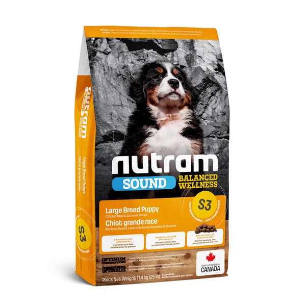 Nourriture pour chiot de grande race SOUND (S3), poulet & avoine 25 lb