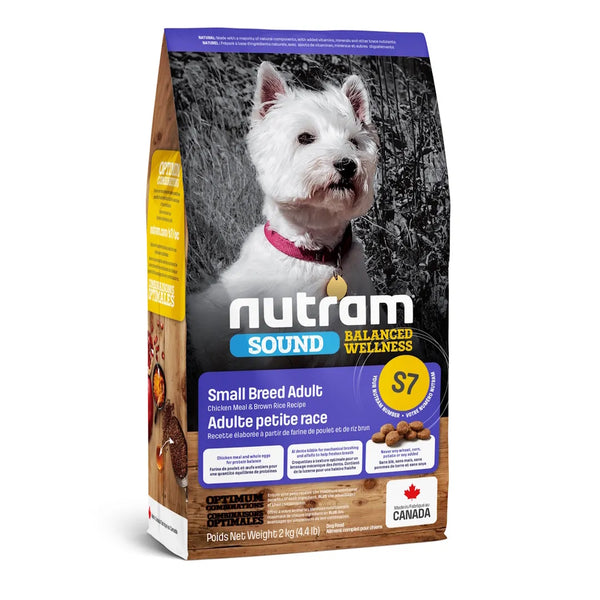 Nourriture pour chien de petite race SOUND (S7), poulet & riz brun