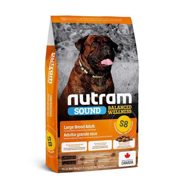 Nourriture pour chien de grande race SOUND (S8), poulet & avoine 25 lb
