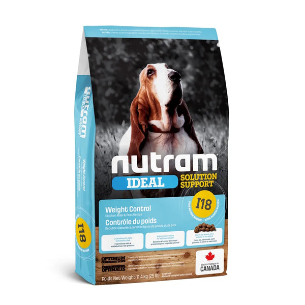 Nourriture pour chien IDEAL (I18) contrôle du poids, poulet & pois 25 lb