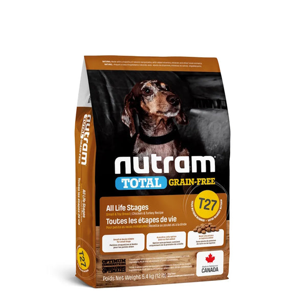 Nourriture sans grains pour chien de petite race TOTAL (T27), poulet & dinde 12 lb
