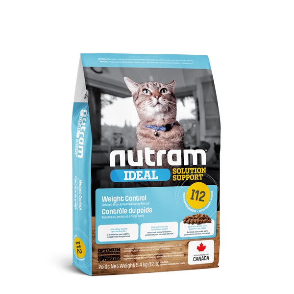 Nourriture pour chat IDEAL (I12), contrôle du poids, poulet & orge