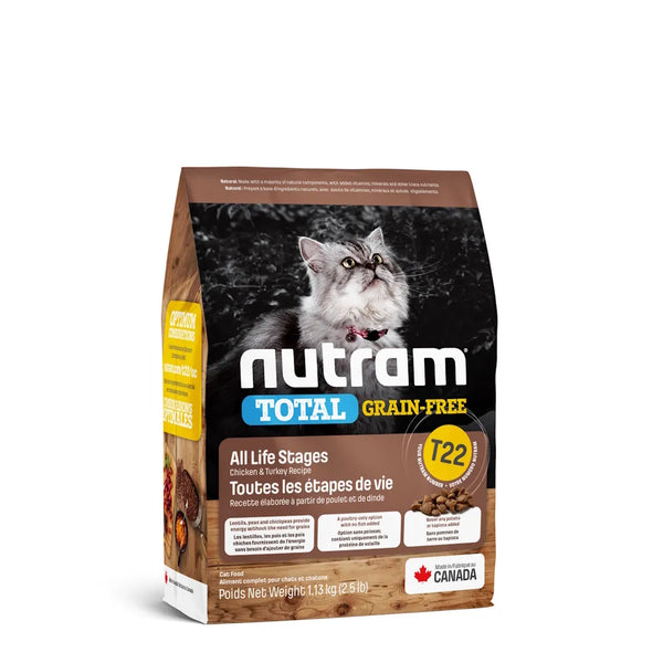 Nourriture sans grains pour chat TOTAL (T22), poulet & dinde