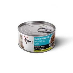 Nourriture en conserves pour chat, peau et pelage santé - pâté de poisson sans grains 156 g - Animatout