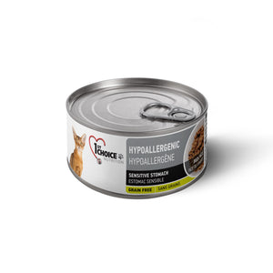 Nourriture en conserves pour chat, hypoallergène - pâté de canard sans grains 156 g - Animatout