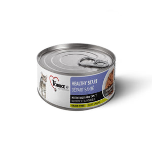 Nourriture en conserves pour chaton, départ santé - pâté de poulet sans grains 156 g - Animatout