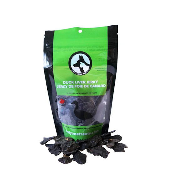 Gâteries pour chien Jerky de foie de Canard 56 g