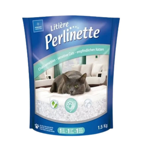 Litière de silice Perlinette pour chat sensible