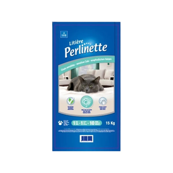 Litière de silice Perlinette pour chat sensible